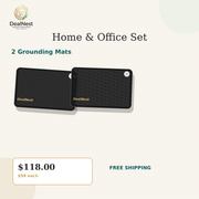 DealNest 2 mat grounding bundle Home & Office Set with connection cord and regional plug option