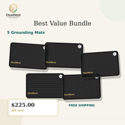DealNest 5 mat grounding bundle Best Value Bundle with connection cord and regional plug option