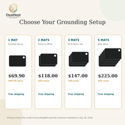 DealNest grounding mat bundle options for one two three and five mats with pricing